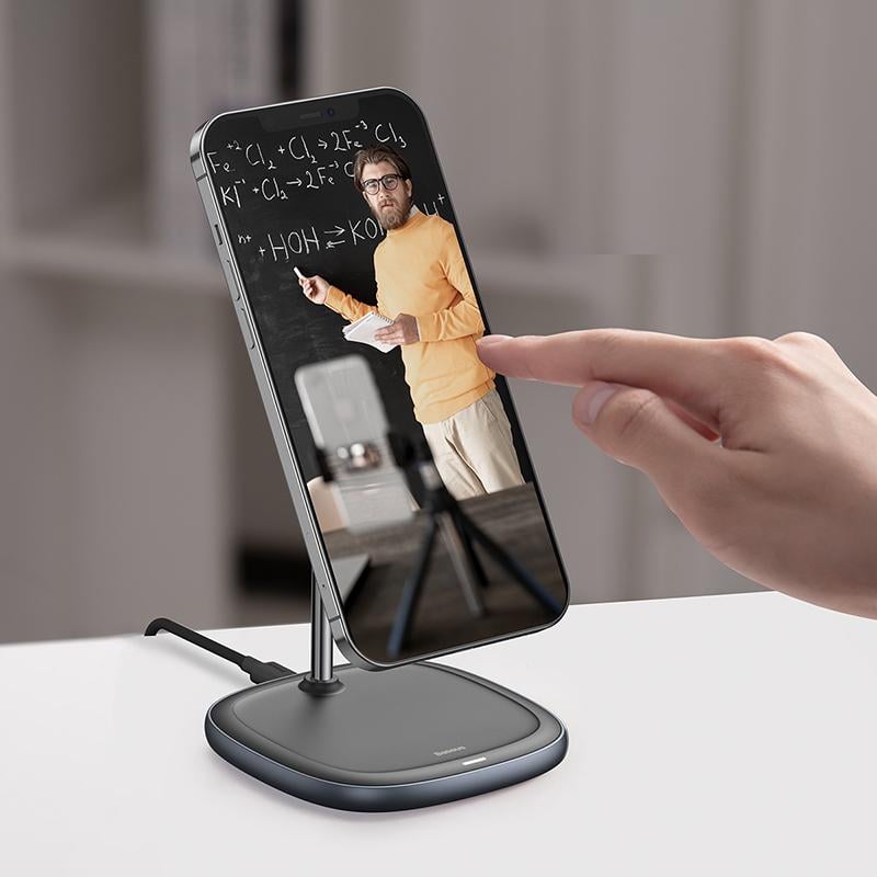 ᐉ Зарядное устройство Qi Baseus Swan Magnetic Desktop Bracket Wireless