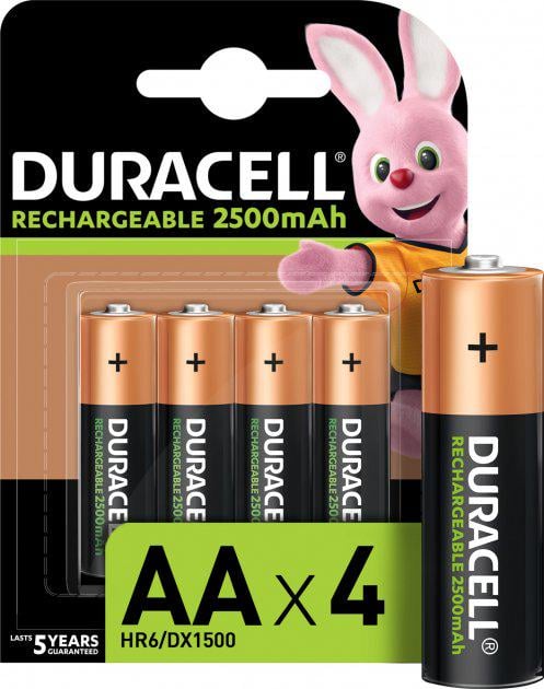 ᐉ Аккумулятор Duracell R6 AA 2500 mAh 4 шт