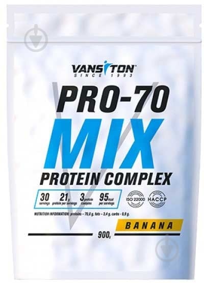Протеїн Vansiton Pro-70 Банан 900 г