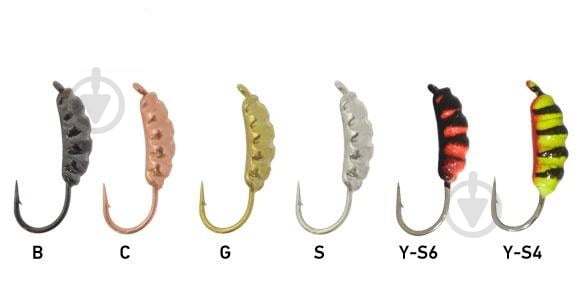 Мормишка Fishing ROI вольфрамова Опариш з вушком фарбування, 4MM 0,84GR W-S8