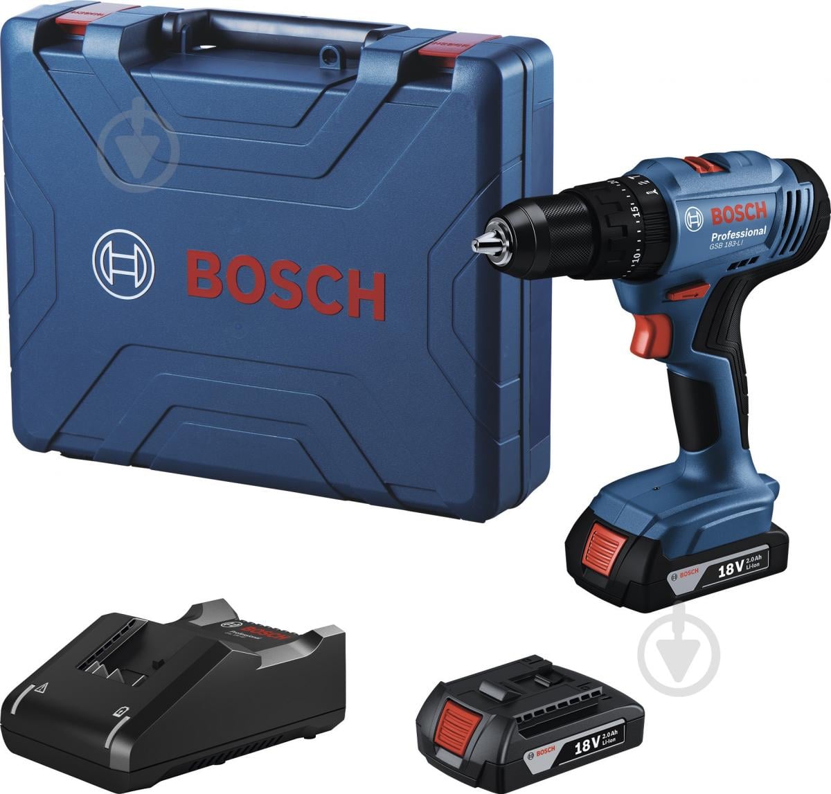 Шуруповерт ударний акумуляторний Bosch Professional GSB 183-LI 06019K9101