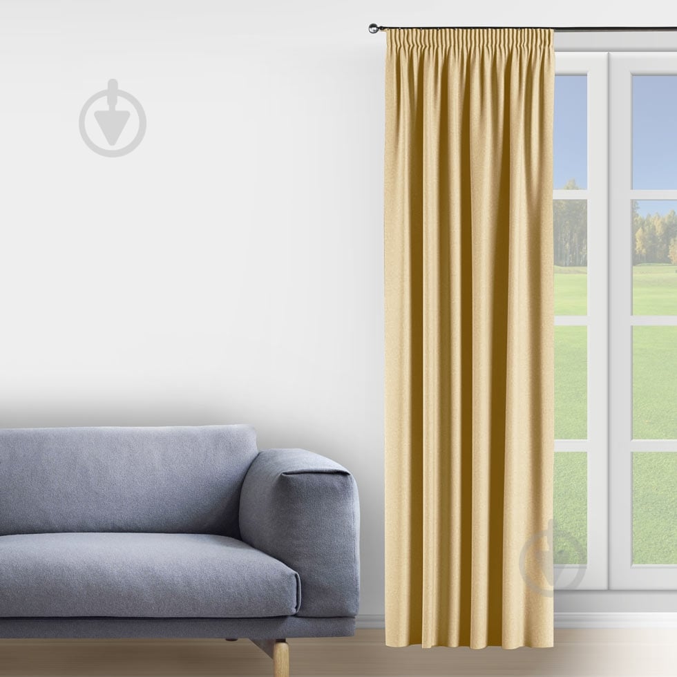 Штора-блекаут FUSION DIMOUT 150х265 бежевий Decora textile