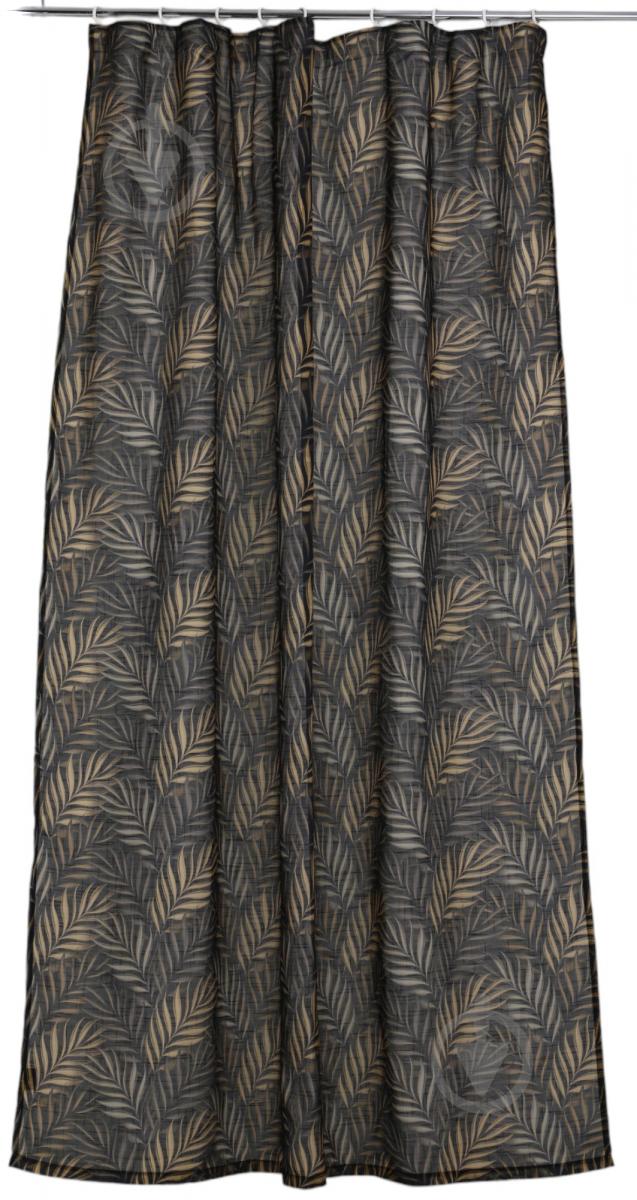 Штора Exclusive Palm Leaves 200х275 см чорний La Nuit
