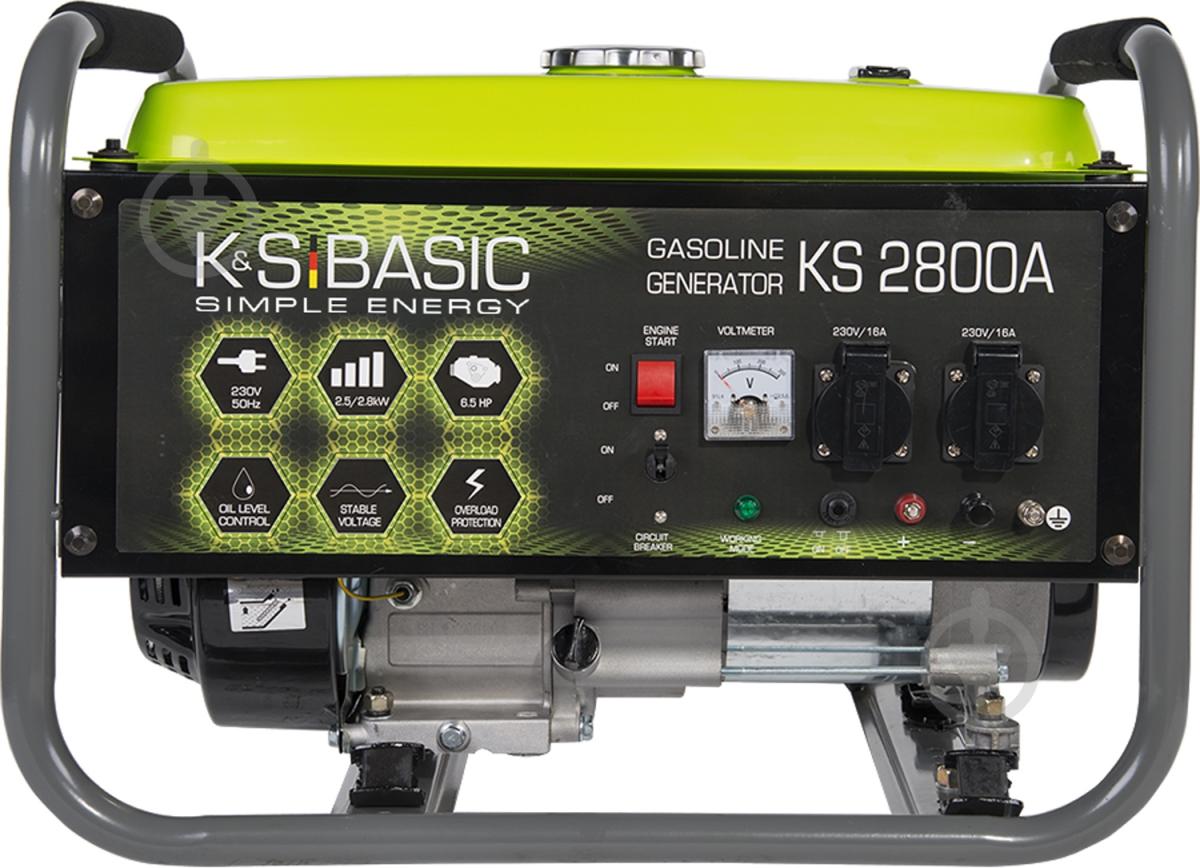Генератор бензиновий Konner&Sohnen 2,8 кВт / 2,8 кВт 230 В KSB 2800A