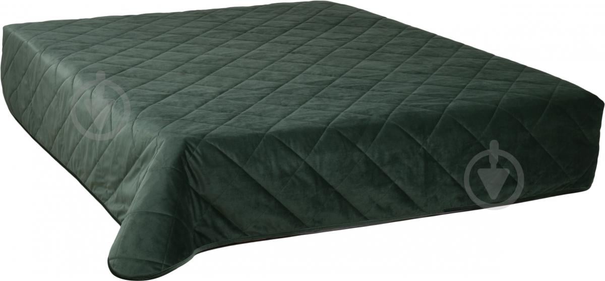 Покривало Velour ромб 240x260 см La Nuit темно-зелений