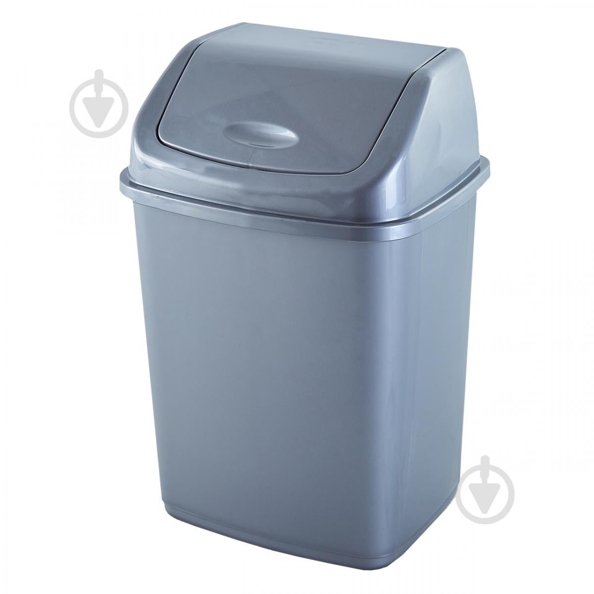 Відро для сміття Алеана 18 л сірий 122065
