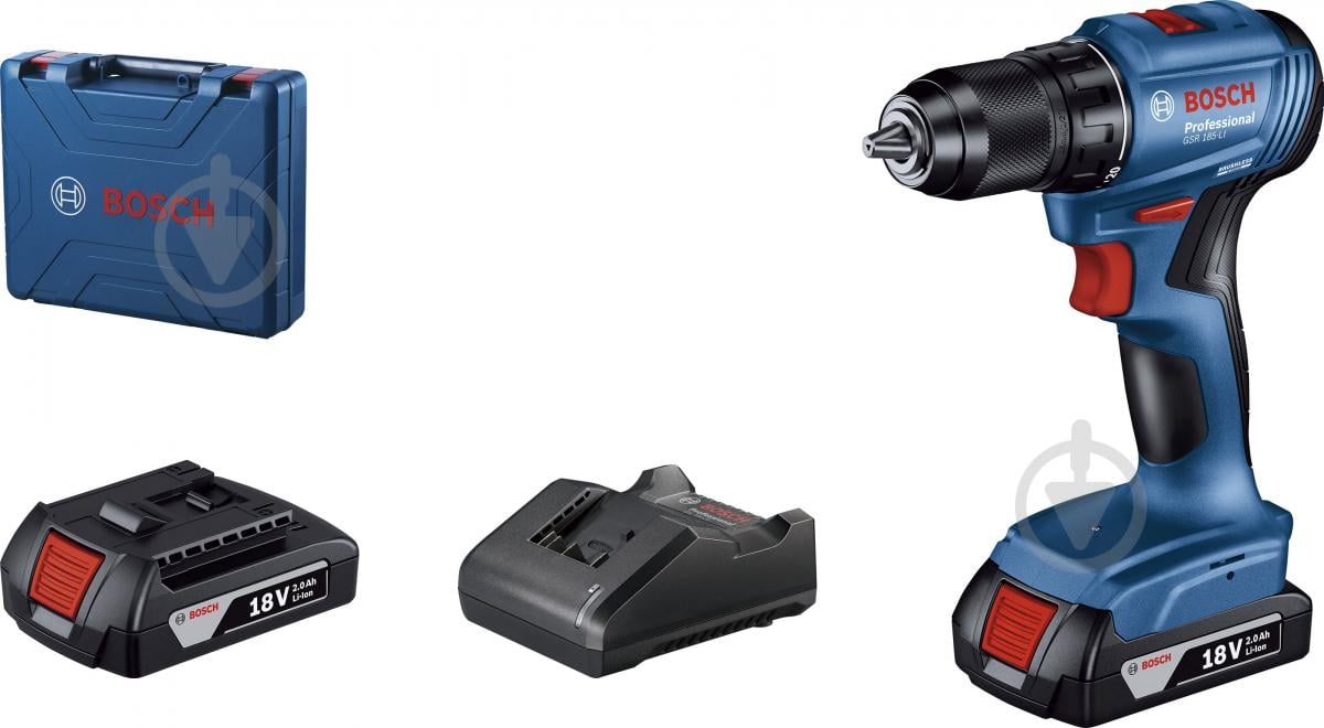 Шуруповерт акумуляторний Bosch Professional GSR 185 06019K3000