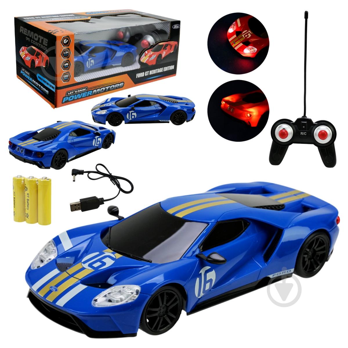Автомобіль на радіокеруванні Shantou Powermotors Ford GT Heritage Edition 1:24 PM2413 BLUE