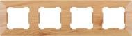 Рамка четырехместная HausMark Alta горизонтальная ольха SNG-FRP.SQ20G4-4/Alder