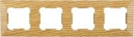 Рамка четырехместная HausMark Alta горизонтальная дуб SNG-FRP.SQ20G4-6/Oak