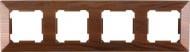 Рамка четырехместная HausMark Alta горизонтальная дуб бронзовый SNG-FRP.SQ20G4-8/Oak-bronze