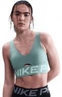 Бра Nike Pro Indy Plunge HF7324-017 р.S зеленый