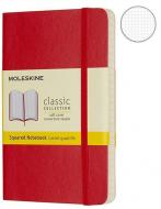 Блокнот Classic 9 х 14 см клетка красный мягкий (QP612F2) Moleskine