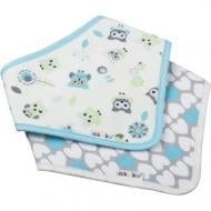 Нагрудник детский Akuku Голубые Совы A1471 голубой A1471