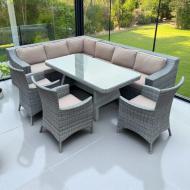 Комплект мебели Matori "Мун Кутовий" (Обідній) серый