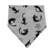 Нагрудник детский Akuku Котики A1502 серый A1502