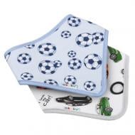 Нагрудник детский Akuku Мячи A1468 голубой A1468