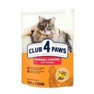 Корм сухой Club 4 Paws с эффектом выведения шерсти из пищеварительного тракта 300 г