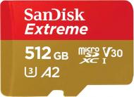 Карта пам'яті SanDisk microSD 512 ГБ Class 10UHS-I Class 3 (U3) (SDSQXAV-512G-GN6MN) Extreme V30