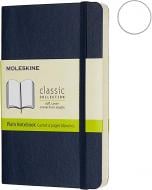 Книга для записей Classic 9 х 14 см нелинованный сапфир мягкий	(QP613B20) Moleskine