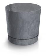Горшок для цветов пластик Tubo P Beton Effect 130 мм круглый маренго PRP (70467-425)