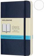 Книга для записей Classic 9 х 14 см точка сапфир мягкий	(QP614B20) Moleskine