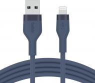 Кабель Belkin USB-A - Lightning силиконовый с клипсой 1 м синий (CAA008BT1MBL)