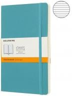 Блокнот Classic 13 х 21 см линия океанский синий мягкий (QP616B35) Moleskine