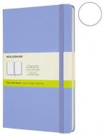 Блокнот Classic 13 х 21 см нелинованный голубая гортензия (QP062B42) Moleskine