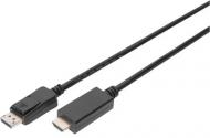 Кабель Digitus DisplayPort - HDMA UHD 4K M/M type A 2 м чорний (AK-340303-020-S)