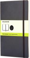 Книга для записей Classic 13 х 21 см нелинованный черный мягкий (QP618) Moleskine