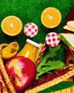 Картина по номерам Апельсины из корзинки 40x50 см GX38492 Brushme Картина по номерам Апельсины из корзинки 40x50 см GX38492 Brushme