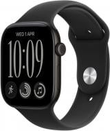 Смарт-годинник Apple Watch Series 12 GPS + Cellular 42mm Black Aluminium Case with Black Sport Band - S/M (MJG04RK/A)