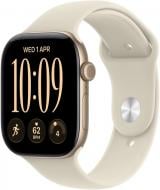 Смарт-годинник Apple Watch Series 12 GPS + Cellular 42mm Light Gold Aluminium Case with Sand Sport Band - S/M (MJG24RK/A)