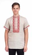 Вышиванка Эдельвика бежевый р. 50 01-20/08