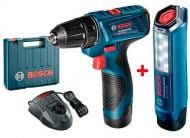 Шуруповерт акумуляторний Bosch Professional + ліхтар GLI 120-LI 06019F7005