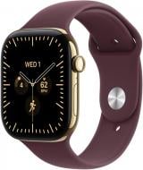 Смарт-годинник Apple Watch Series 12 GPS + Cellular 42mm Radiant Gold Titanium Case with Burgundy Sport Band - S/M (MJGJ4RK