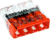 Клема быстрого монтажа WAGO на 4 проводника 0,5-2,5 мм² (с пастой) 3 шт./уп. красный 22-7324-4УW Клема быстрого монтажа WAGO на 4 проводника 0,5-2,5 мм² (с пастой) 3 шт./уп. красный 22-7324-4УW