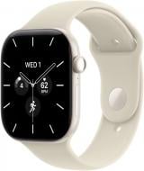 Смарт-годинник Apple Watch Series 12 GPS + Cellular 46mm Pearl White Ceramic Case with Sand Sport Band - M/L (MJH24RK/A)