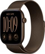 Смарт-годинник Apple Watch Series 12 GPS 46mm Dark Bronze Aluminium Case with Dark Bronze Milanese Loop - M/L (MKD84RK/A)