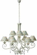 Люстра подвесная Victoria Lighting 9xE14 белый JASMINE/PL9 bianco