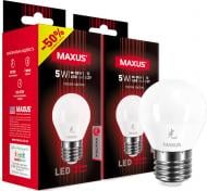 Лампа светодиодная Maxus Sakura 2-LED-641 2 шт./уп. 5 Вт G45 матовая E27 220 В 3000 К