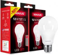 Лампа светодиодная Maxus Sakura 2-LED-665 2 шт./уп. 12 Вт A65 матовая E27 220 В 3000 К