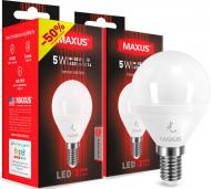 Лампа світлодіодна Maxus Sakura 2-LED-643 2 шт./уп. 5 Вт G45 матова E14 220 В 3000 К
