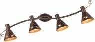 Спот Victoria Lighting 4x40 Вт E14 коричневый FLORA/PL4 brown