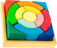 Конструктор деревянный NIC Разноцветный круг NIC523344