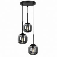 Подвес LIGHT SET SHANA R 2486 3PL 3x/E14 черный/дымчатый