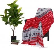 Плед Валенсія NY Н/О ROSSO 140x200 см красный с рисунком Vladi