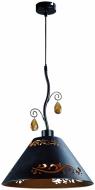 Подвес Victoria Lighting 1x60 Вт E27 коричневый FLORA/SP10 brown gold