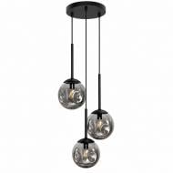 Підвіс LIGHT SET SHANA R 2499 3PL 3xE14 чорний/димчастий